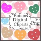 Buttons Digital Cliparts Vol. 4