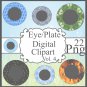 Eye/Plate Digital Clipart Vol. 4