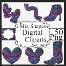 Mix Shapes Digital Cliparts Vol. 10