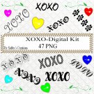 XOXO Font Words-Digital