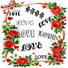 Love Font Words 2-Digital