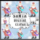 Santa Digital Cliparts Vol. 1
