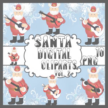 Santa Digital Cliparts Vol. 2