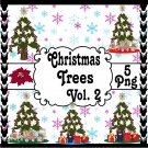 Christmas Trees Digital Clipart Vol. 2