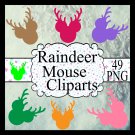 Raindeer Mouse-Digital ClipArt