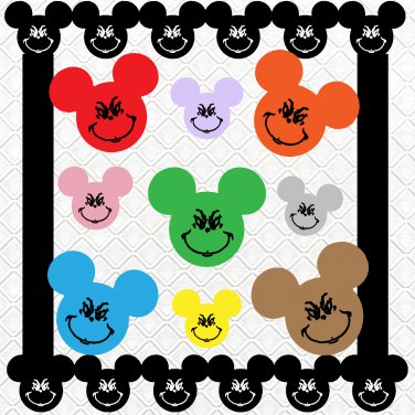 Mouse Grinch-Digital ClipArt