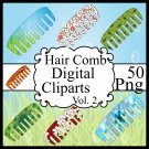 Hair Comb Digital Cliparts Vol. 2