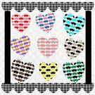 Color Hearts 78a-Digital ClipArt