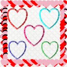 Heart Frame H4-Digital ClipArt-Valentine's Day