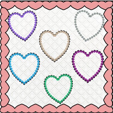Heart Frame H3-Digital ClipArt-Valentine's Day
