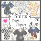 Shirts Digital Clipart Vol. 5