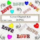Love Words LL-Digital ClipArt