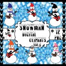 Snowman Vol. 6-Digital Clipart