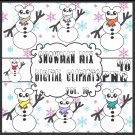 Snowman Mix Digital Cliparts Vol. 10