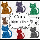 Cat Digital Clipart Vol. 4