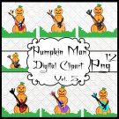 Pumpkin Man Digital Clipart Vol. 5