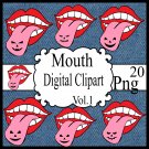 Mouth Digital Clipart Vol.1