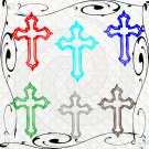 Color Cross 2-Digital Clipart