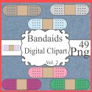Bandaids Digital Clipart Vol. 2