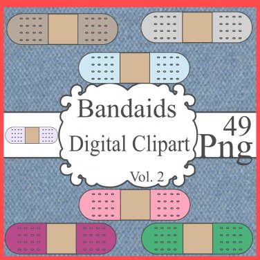 Bandaids Digital Clipart Vol. 2