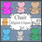 Chair Digital Clipart Vol. 1
