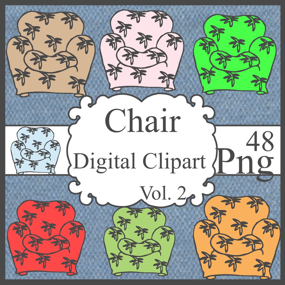 Chair Digital Clipart Vol. 2
