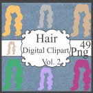 Hair Digital Clipart Vol. 2
