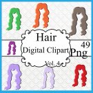 Hair Digital Clipart Vol. 4