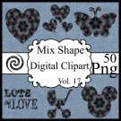 Mix Shapes Digital Cliparts Vol. 17
