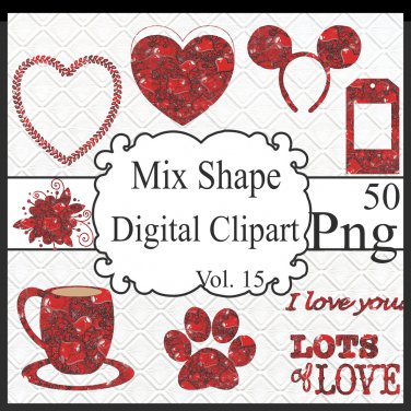 Mix Shapes Digital Cliparts Vol. 15