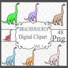 BRACHIOSAURUS Digital Clipart Vol. 1