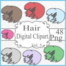 Hair Digital Clipart Vol. 5