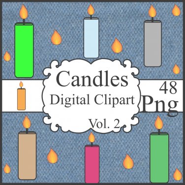 Candles Digital Cliparts Vol. 2