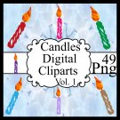 Candles Digital Cliparts Vol. 1