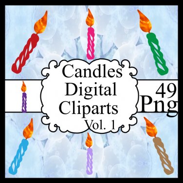 Candles Digital Cliparts Vol. 1