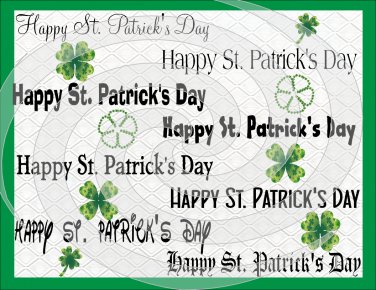 Happy St. Patrick's Day-Font-Digital
