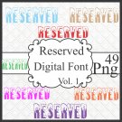 Reserved Digital Font Vol. 1