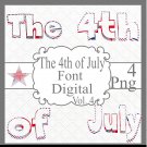 The 4th of July Font Digital Vol. 4