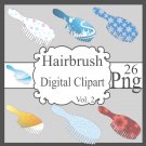 Hairbrush Digital Clipart Vol. 2