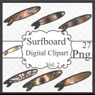 Surfboard Digital Clipart Vol. 2
