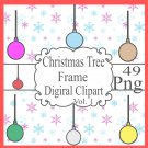 Christmas Tree Frame Digiral Clipart Vol. 1-