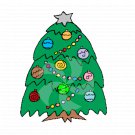 Christmas Tree 1AA-Digital ClipArt