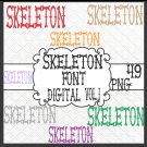 Skeleton Font Digital Vol.1