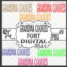 Grandma Cookies Font Digital Vol.5