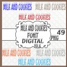 Milk and Cookies Font Digital Vol.6