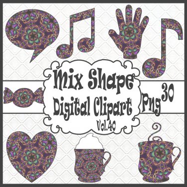 Mix Shape Digital Clipart Vol. 40