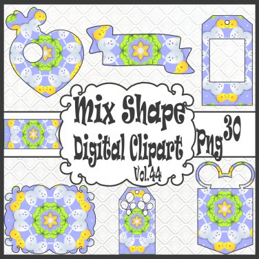 Mix Shape Digital Clipart Vol. 44