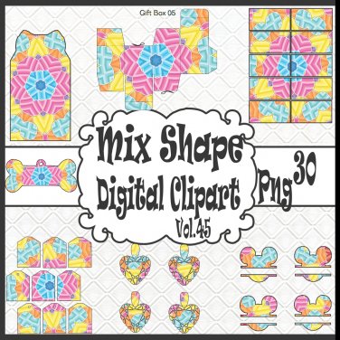 Mix Shape Digital Clipart Vol. 45
