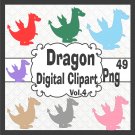 Dragon Digital Clipart Vol.4