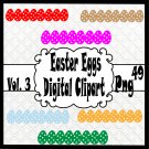 Easter Eggs Digital Clipart Vol. 3